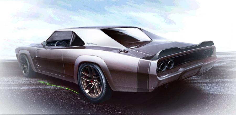Эскиз Dodge Super Charger Concept '68 2018 года  (фото 11 из 12)